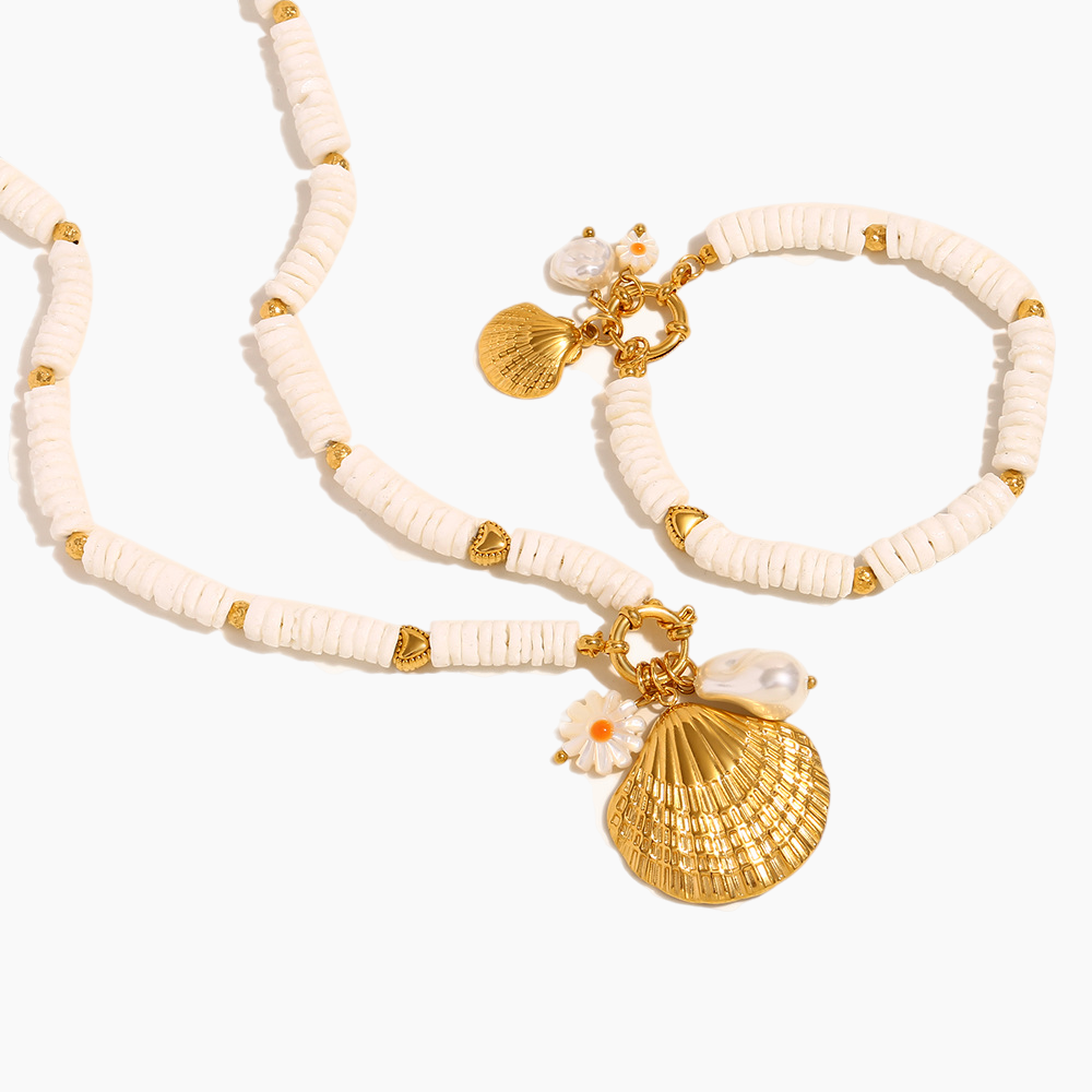 Golden Tide Shell Necklace