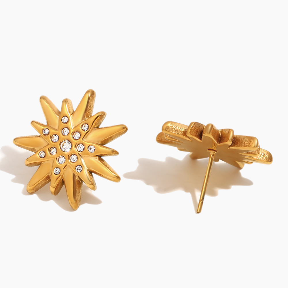 Celestial Starburst Stud Earrings