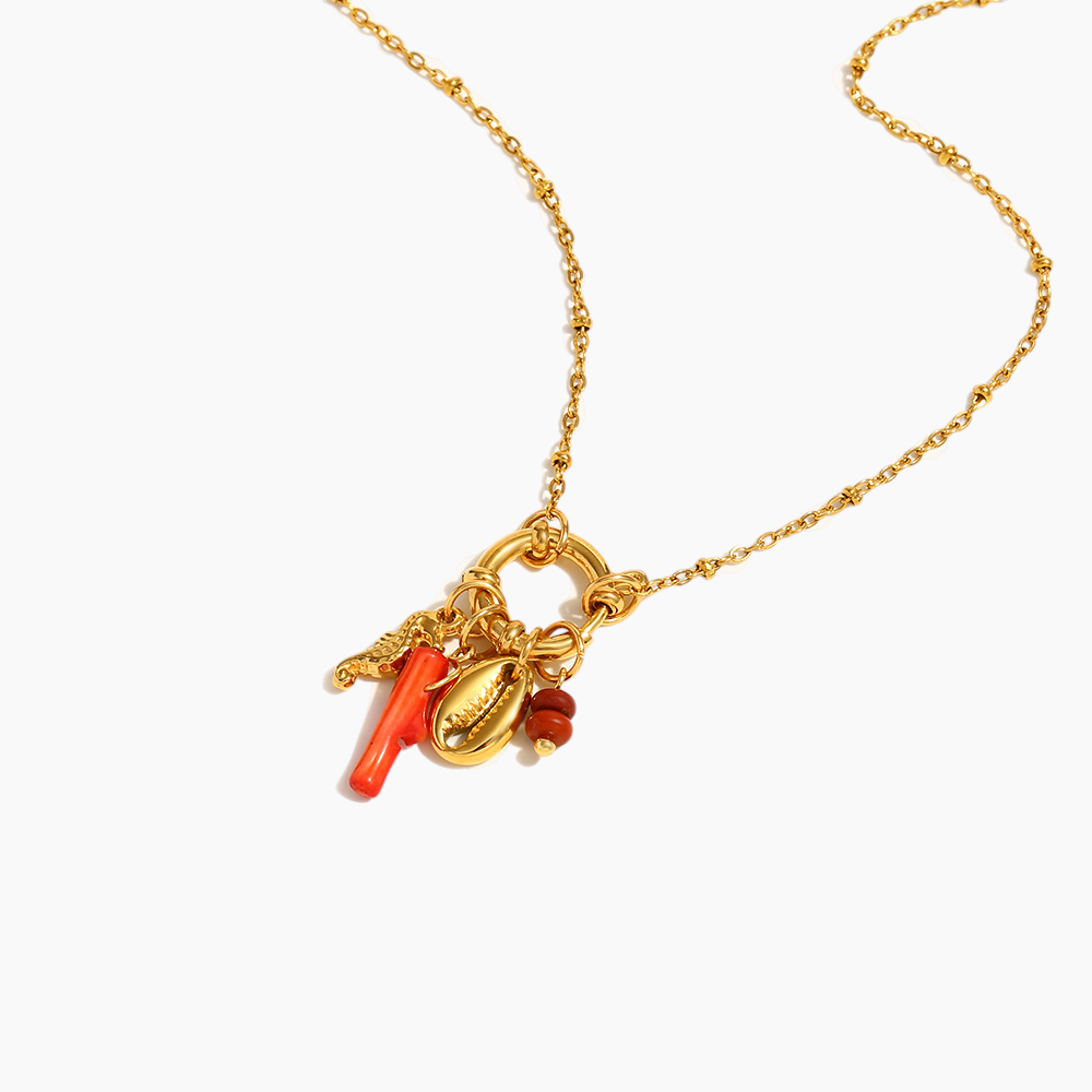 Coral Reef Charm Necklace
