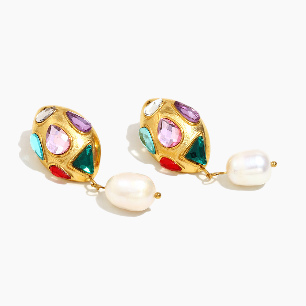 Byzantine Dreams Gemstone & Pearl Earrings
