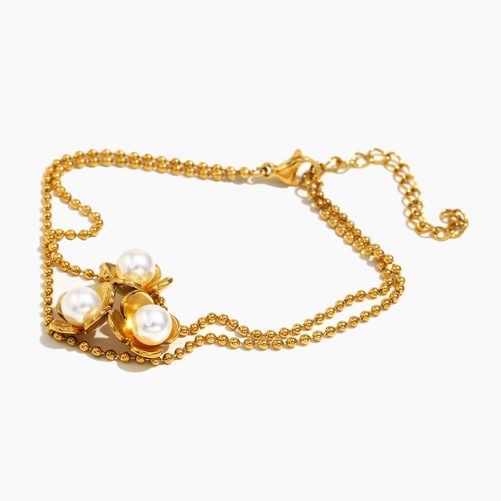 Petal Pearl Bloom Bracelet