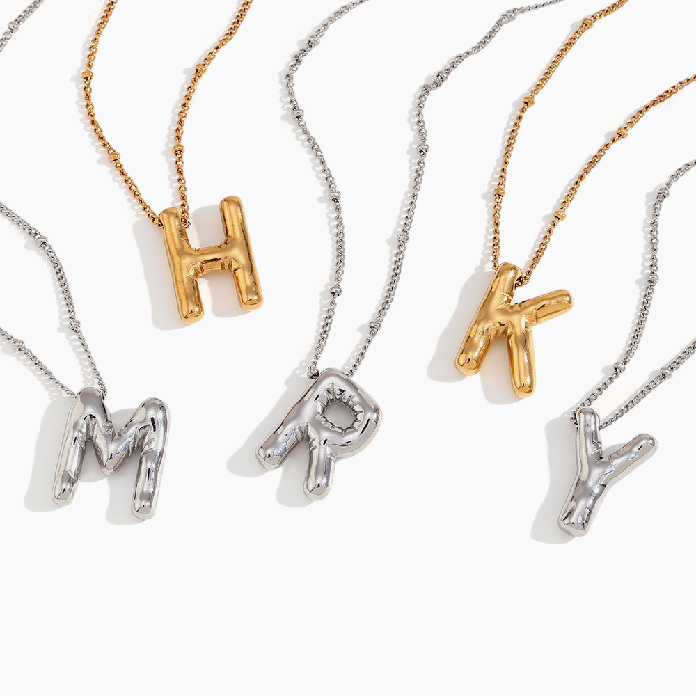 Bold Initial Pendant Necklace