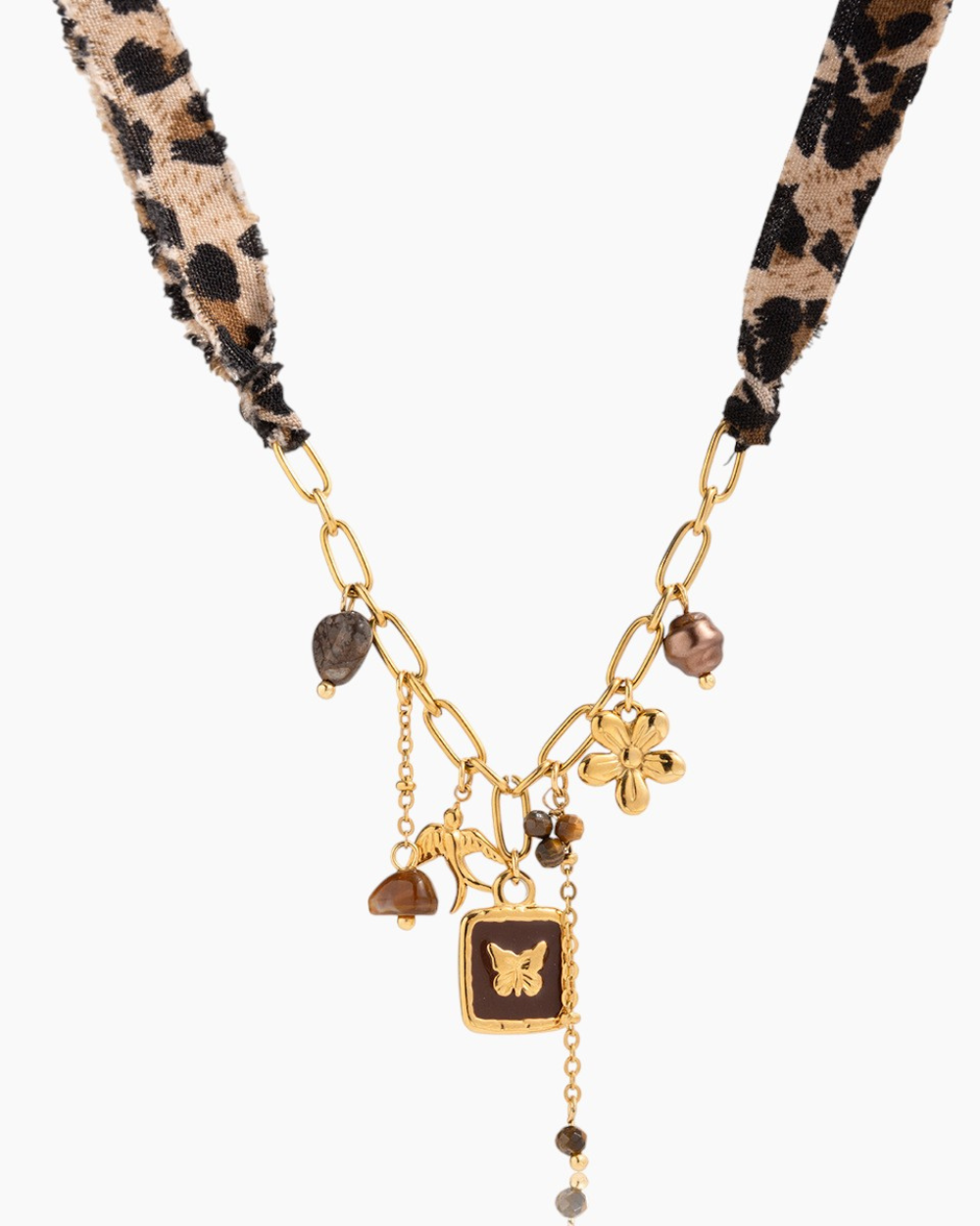 Boho Butterfly Charm Necklace