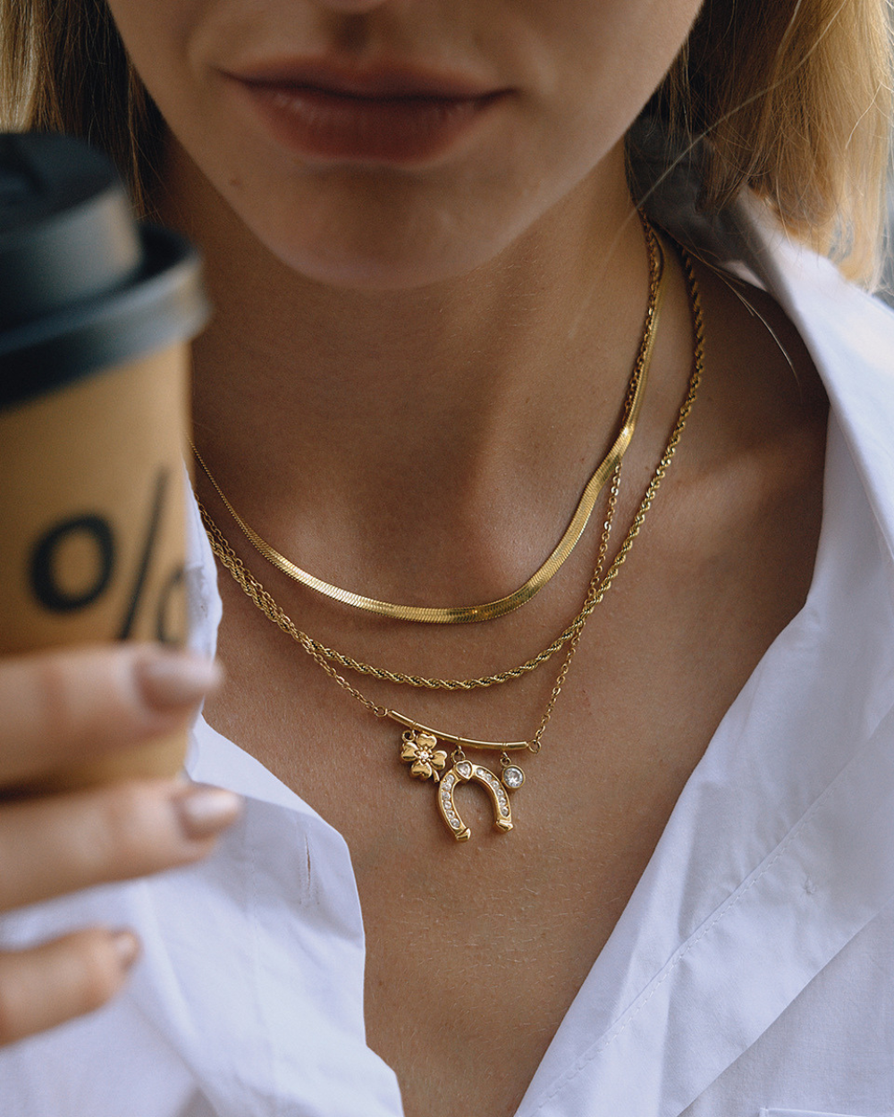 Lucky Charm Horseshoe Necklace