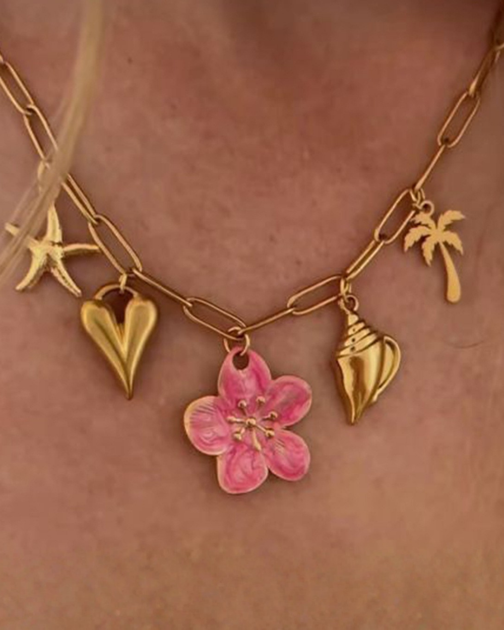 Summer Wanderlust Charm Necklace