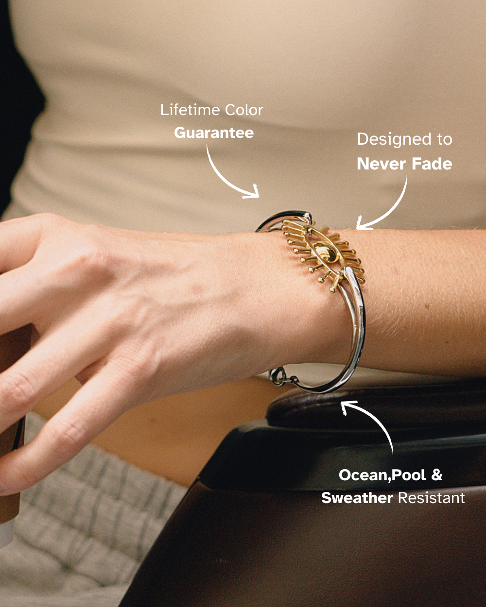 Radiant Eye Guardian Bangle