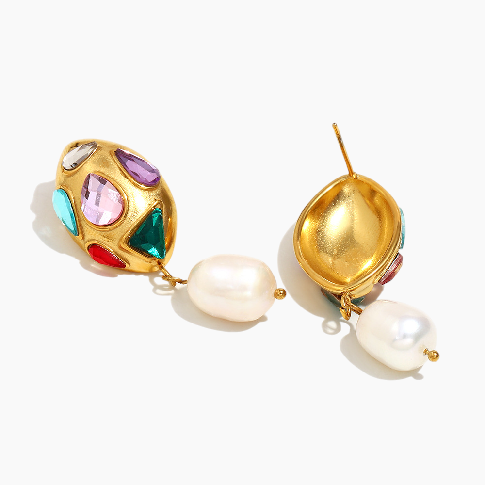 Byzantine Dreams Gemstone & Pearl Earrings