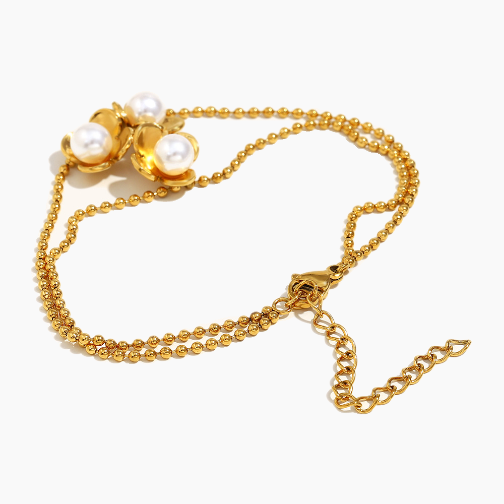 Petal Pearl Bloom Bracelet