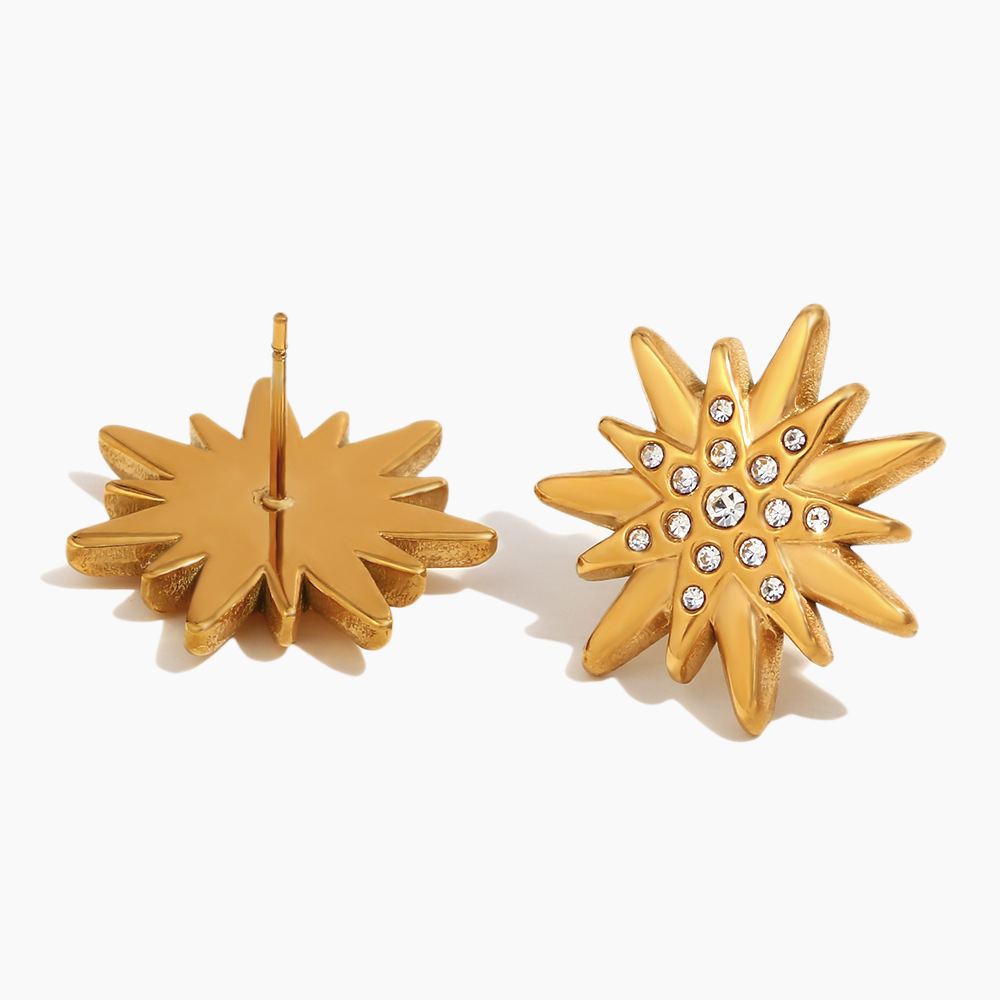 Celestial Starburst Stud Earrings