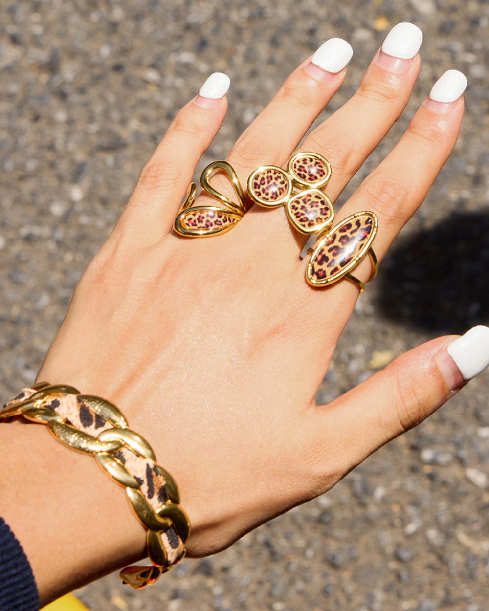 Savage Oval Leopard Ring
