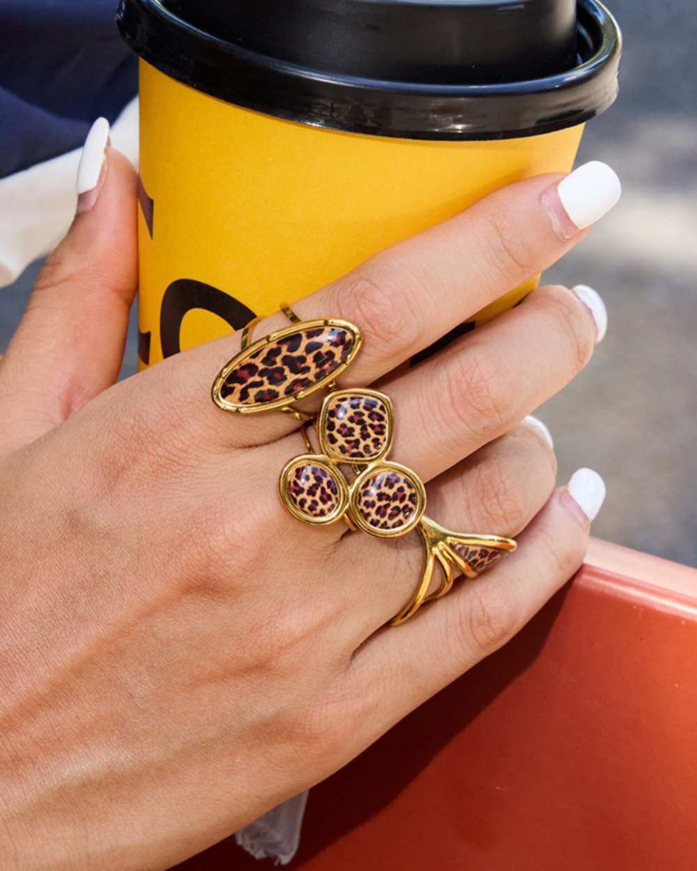 Savage Oval Leopard Ring