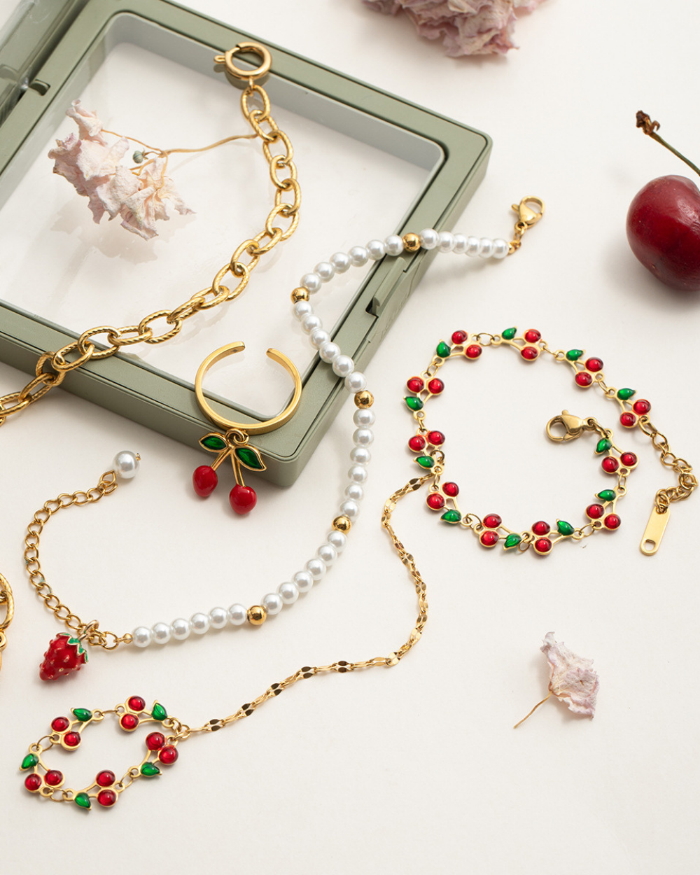 Cherry Bloom Bracelet