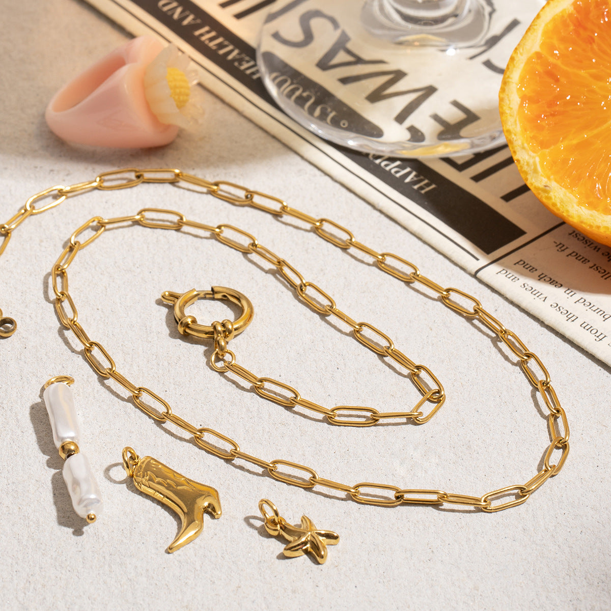 Bold Oval Link Chain Necklace