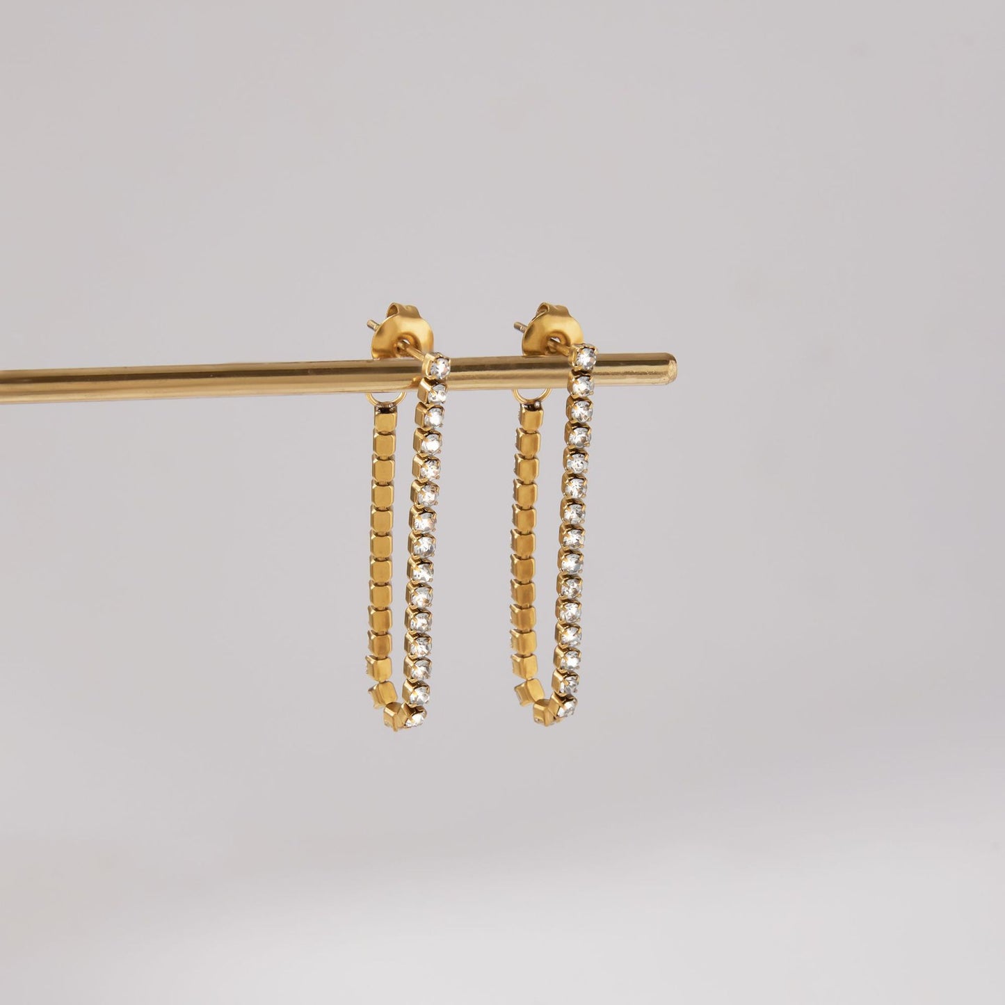 Golden Spark Pin Earrings