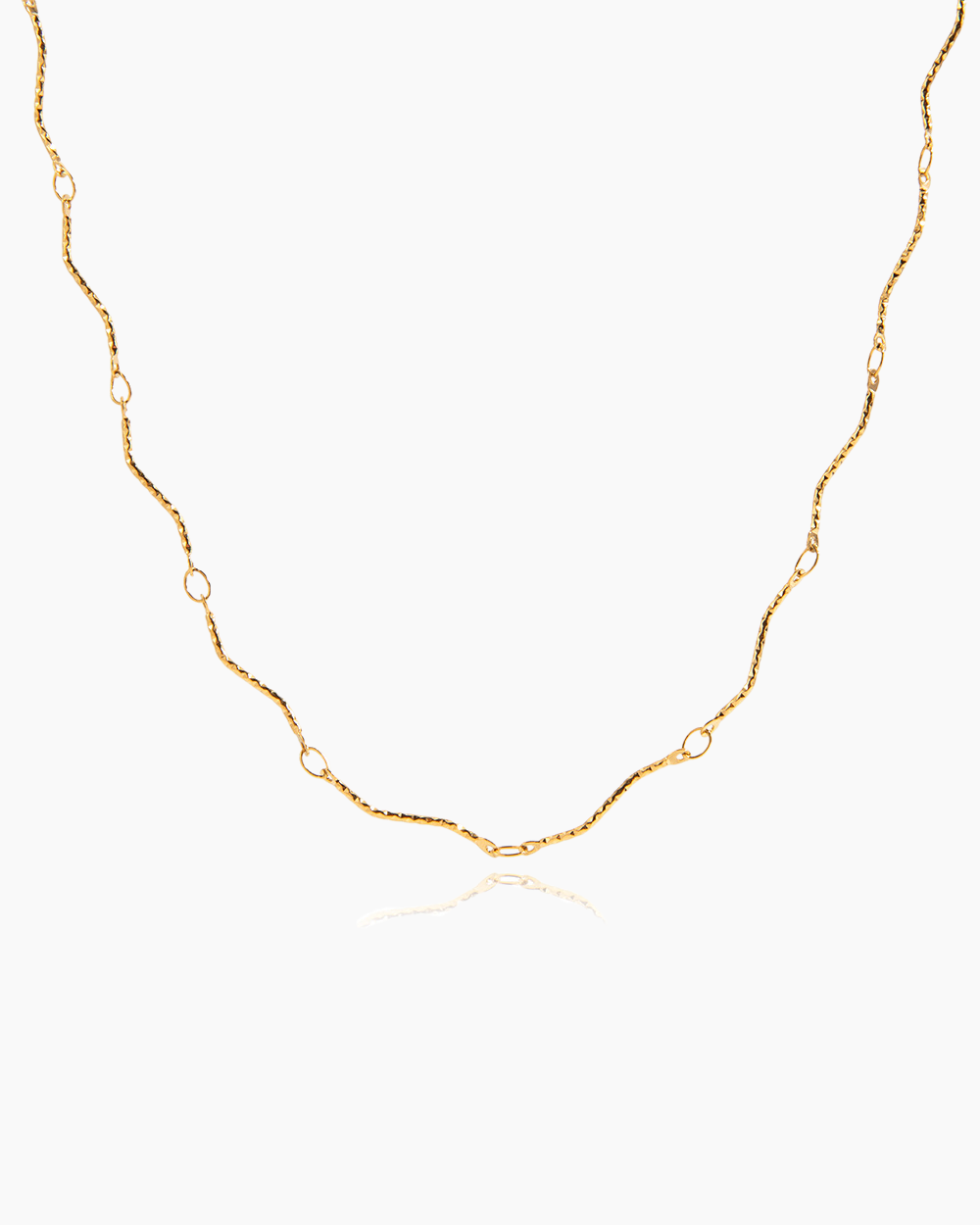 Slim Wave Link Necklace