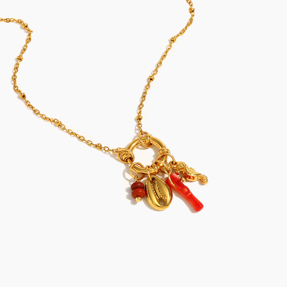 Coral Reef Charm Necklace