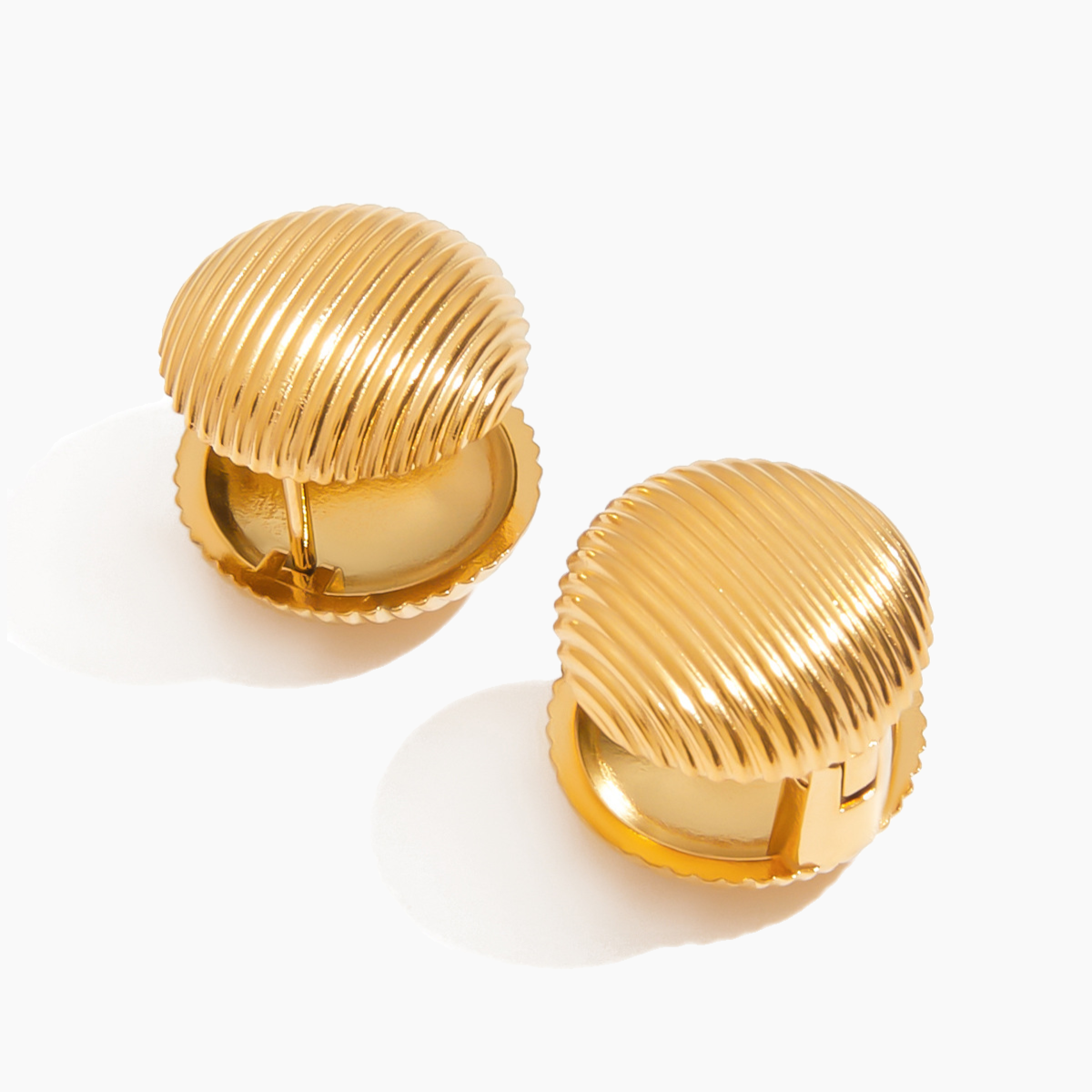 Golden Shell Clip-Ons
