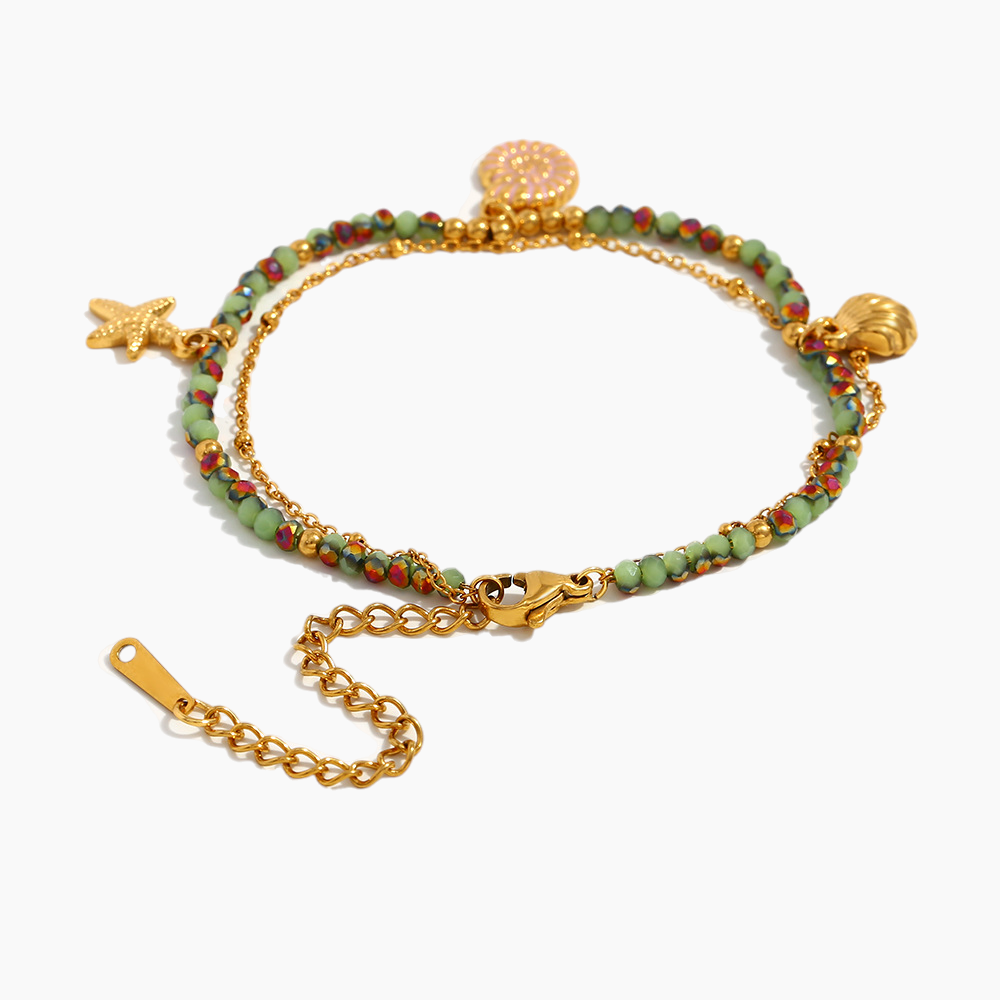 Tropical Tide Beaded Bracelet