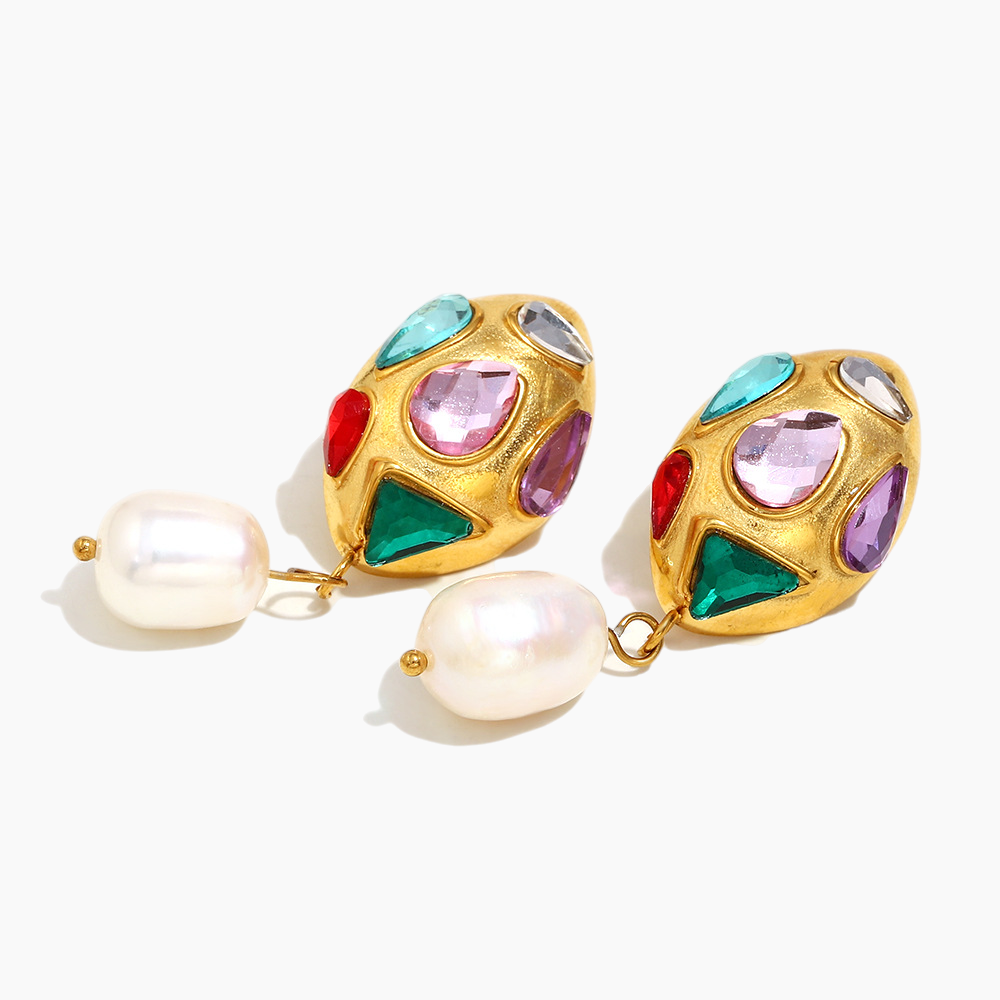 Byzantine Dreams Gemstone & Pearl Earrings