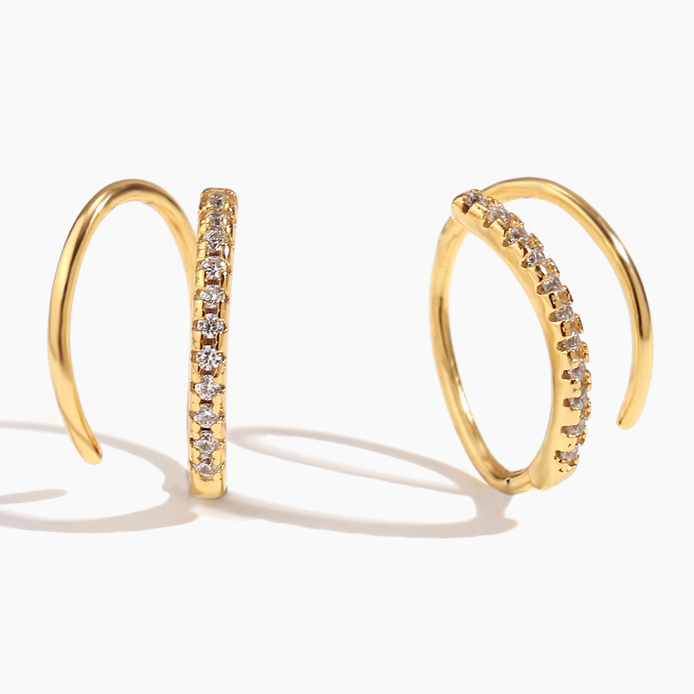 Celeste Zircon Hoop Earrings
