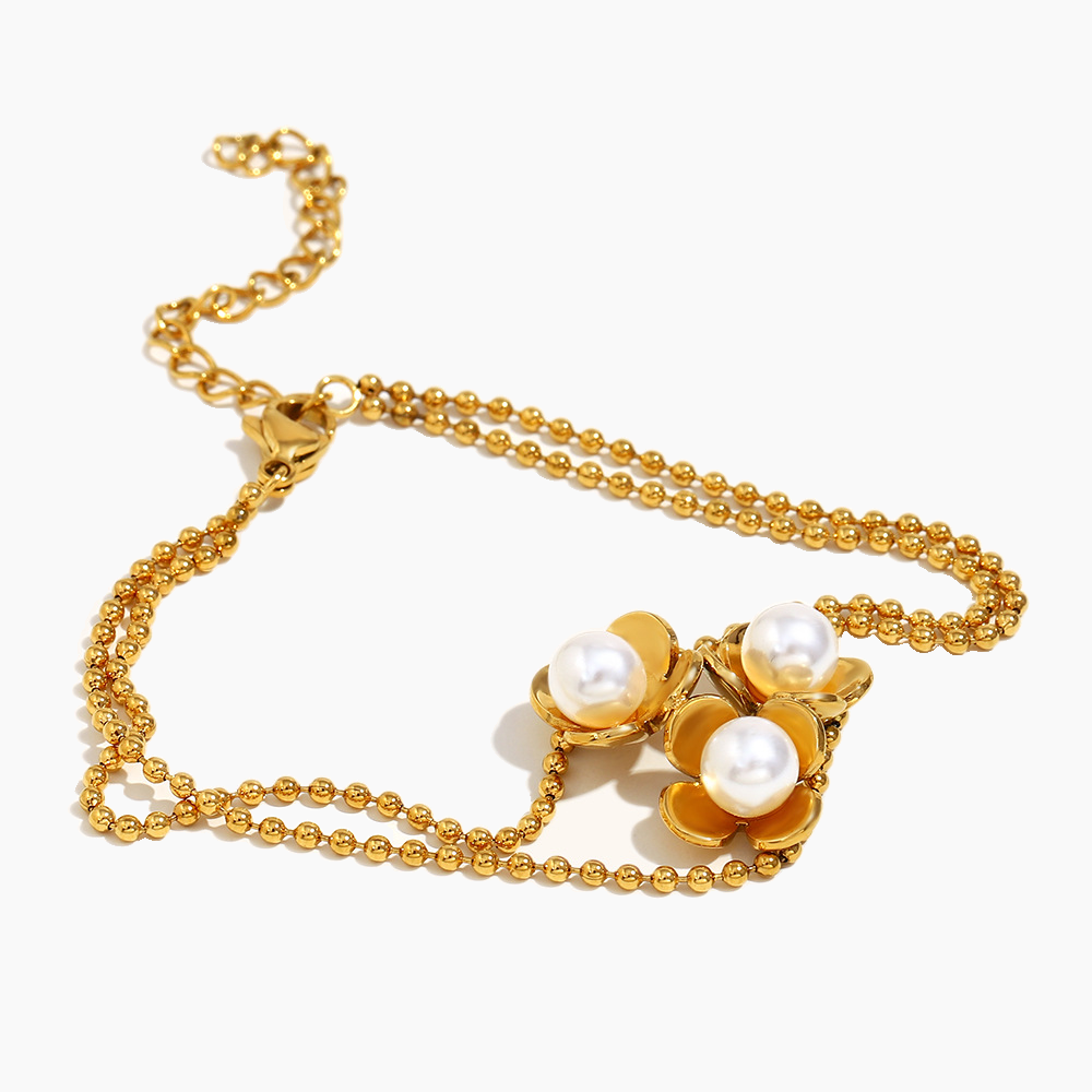 Petal Pearl Bloom Bracelet