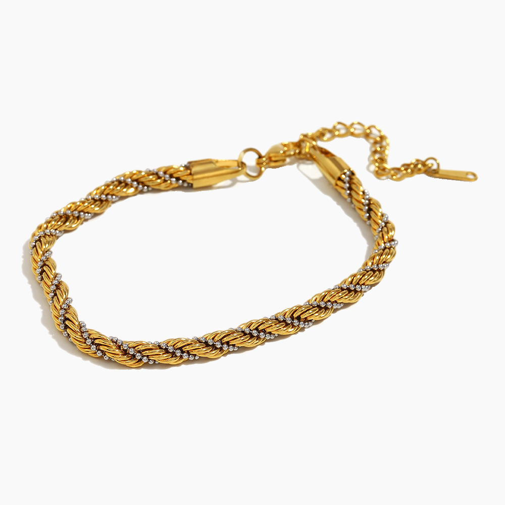 Aqua Halo Chain Bracelet