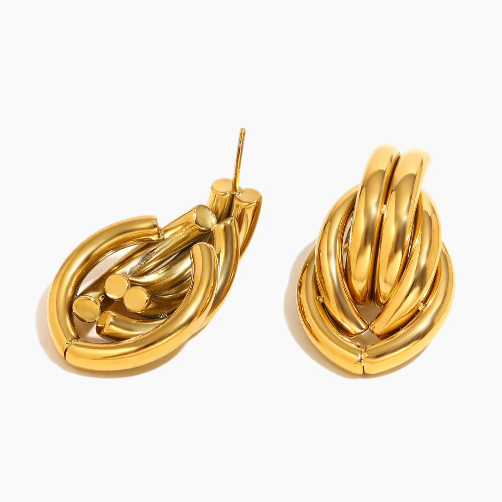 Eterna Knot Hoop Earrings