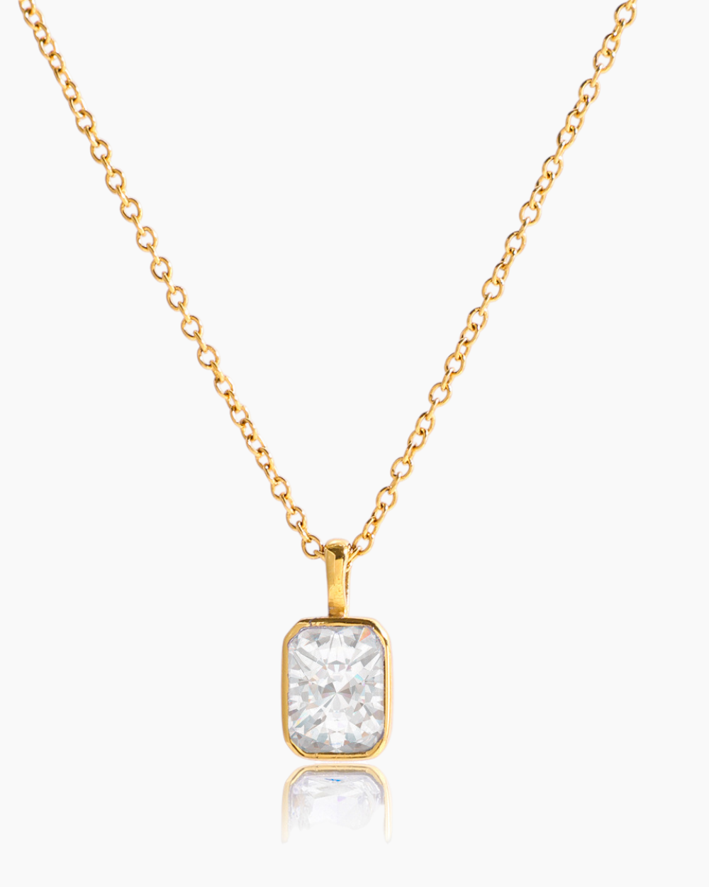 Crystal Prism Pendant Necklace