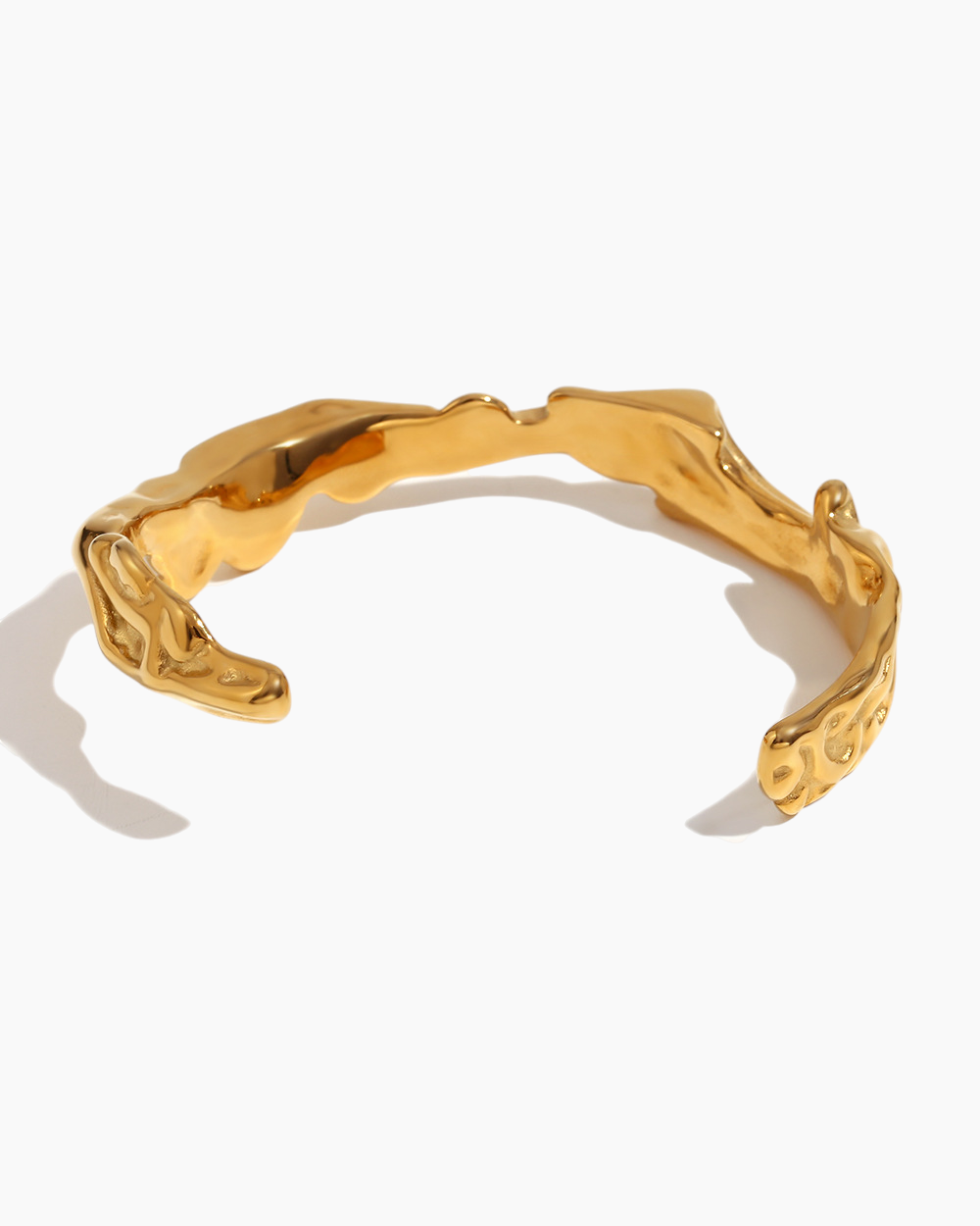 Molten Gold Cuff Bracelet