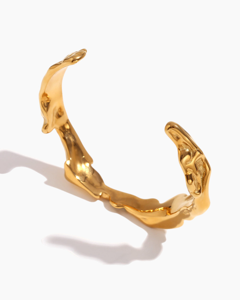 Molten Gold Cuff Bracelet