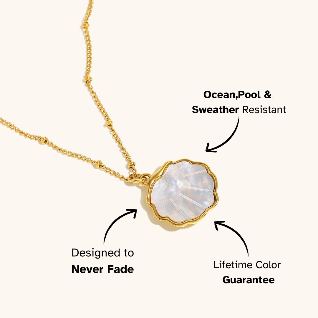 Moonlit Shell Pendant Necklace