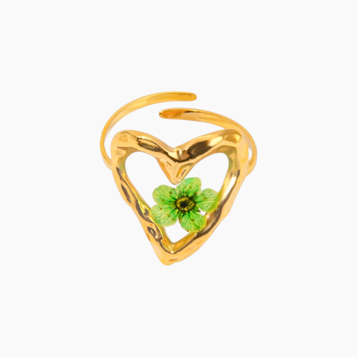 Lucky Bloom Heart Ring