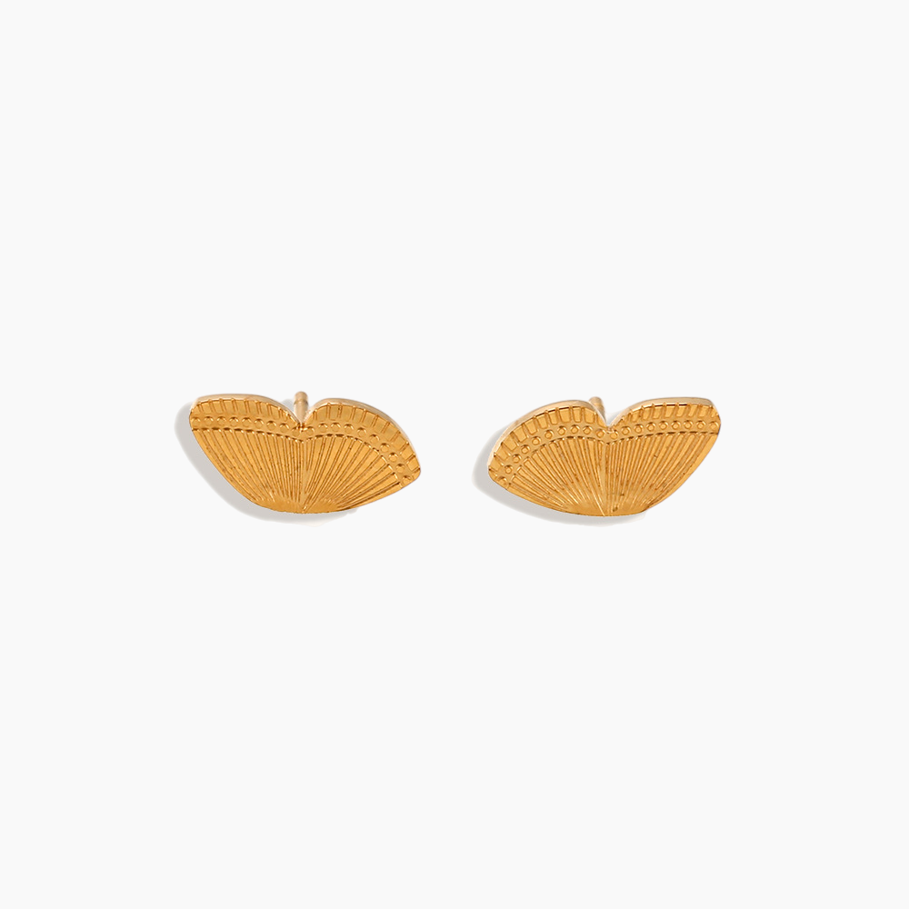 Butterfly Wing Stud Earrings