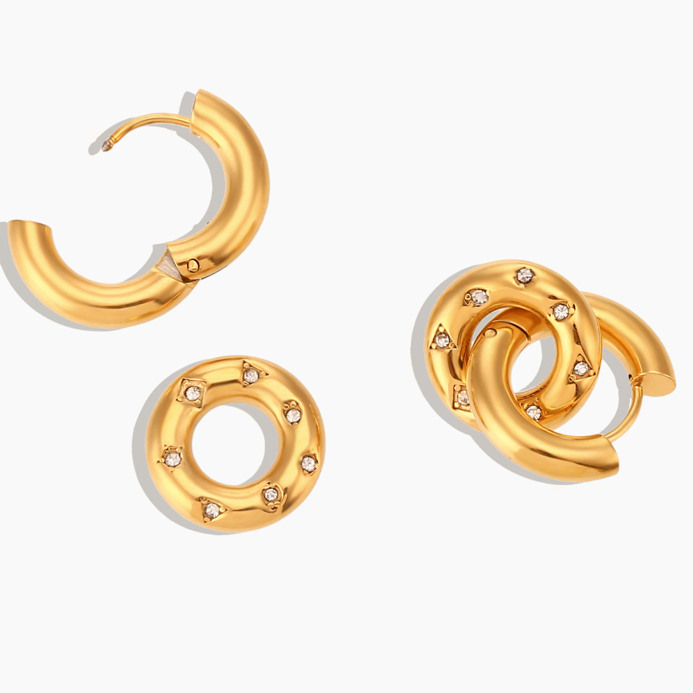 Celestial Orbit Hoop Earrings