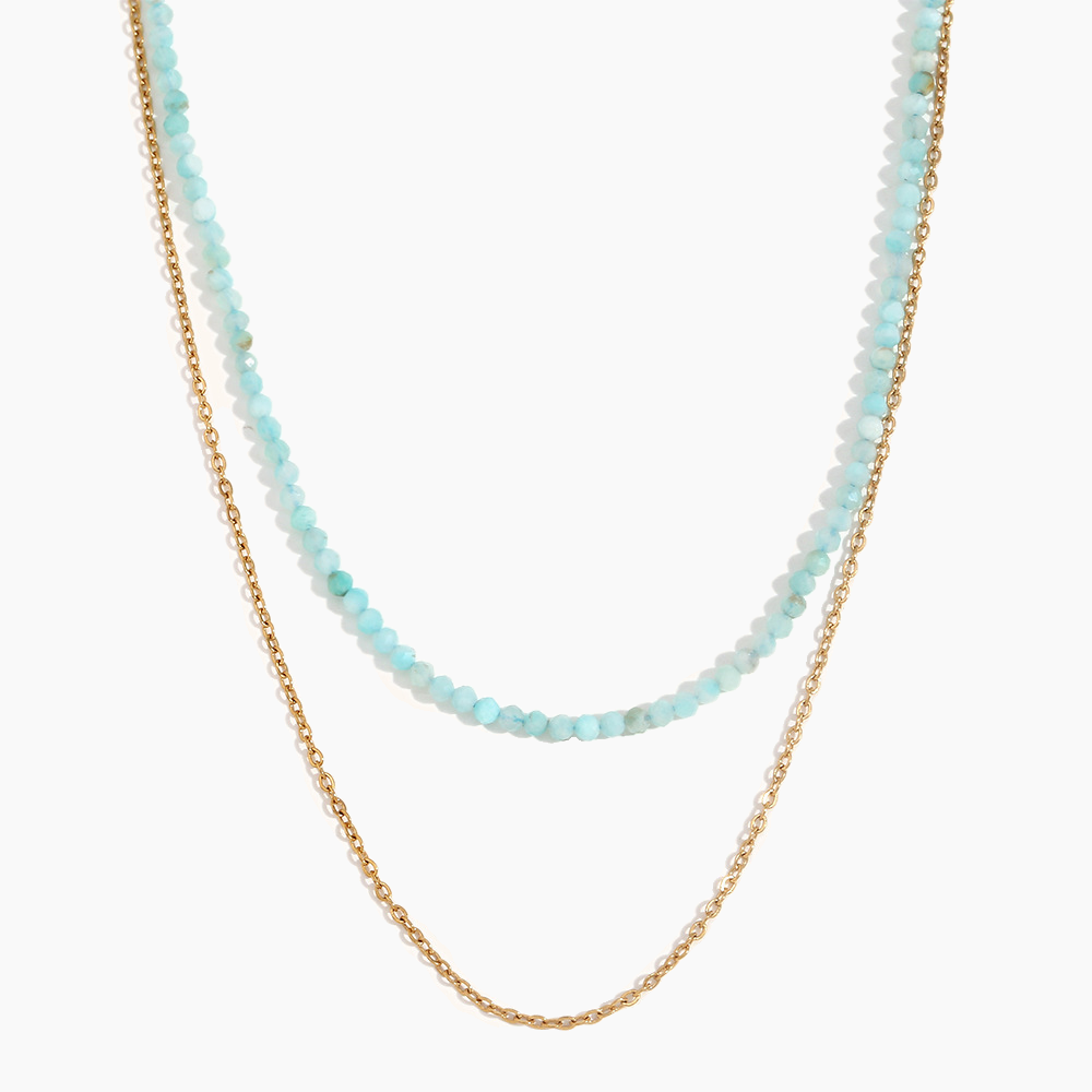 Emerald Drift Layered Necklace