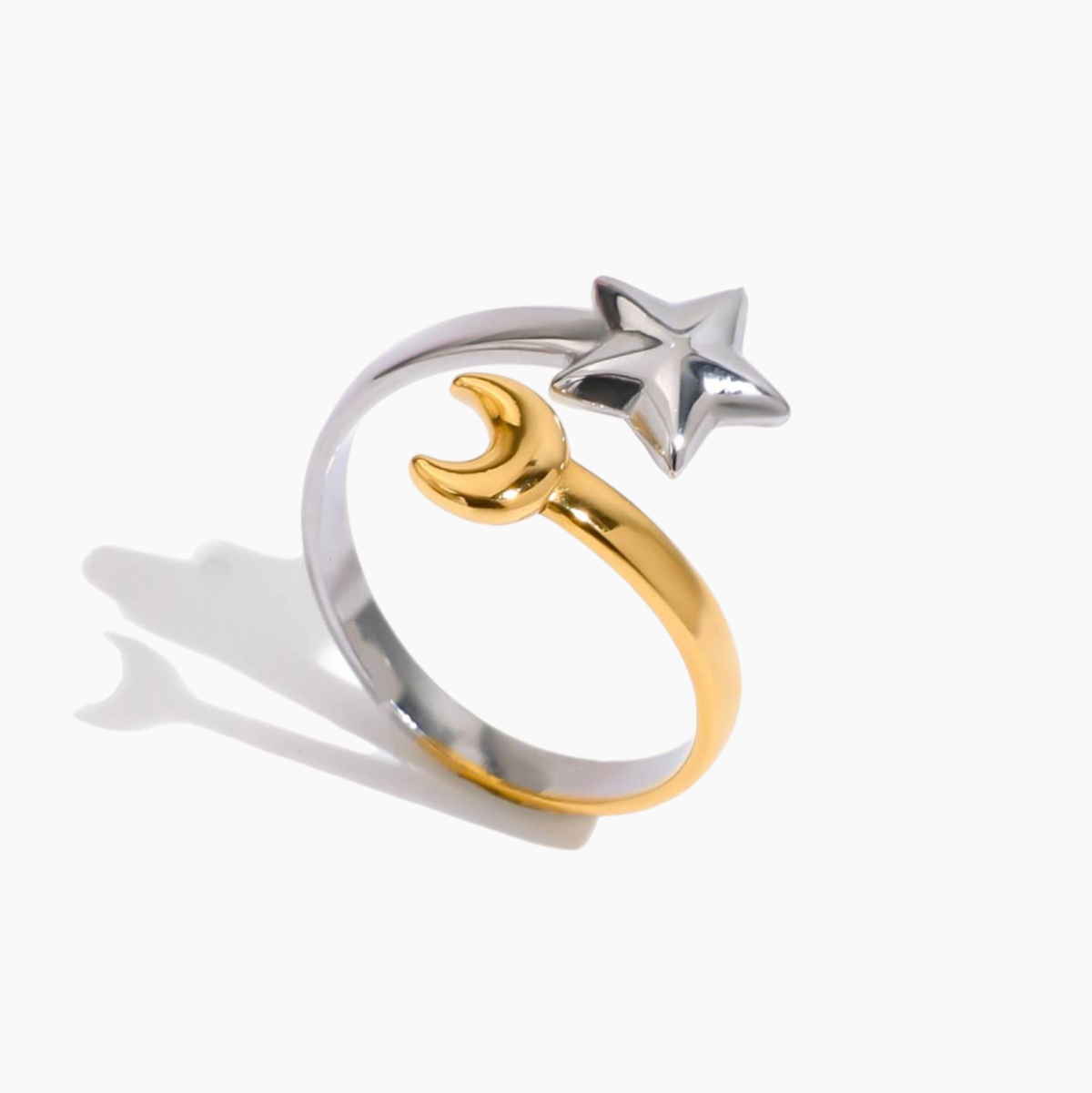 Lunar Wish Open Ring - Silver