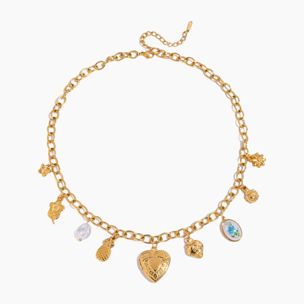 Golden Grove Charm Necklace