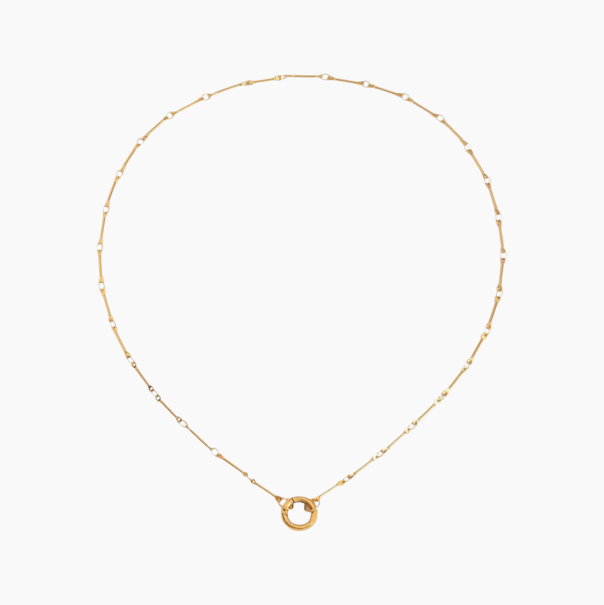 Golden Link Loop Necklace