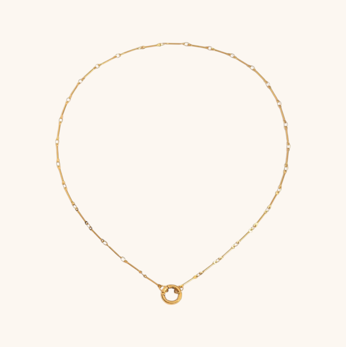 Golden Link Loop Necklace