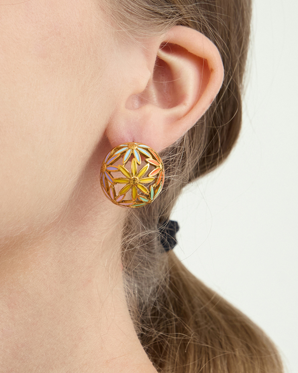 Blooming Colors Flower Earrings