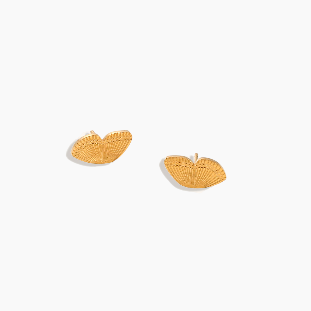 Butterfly Wing Stud Earrings