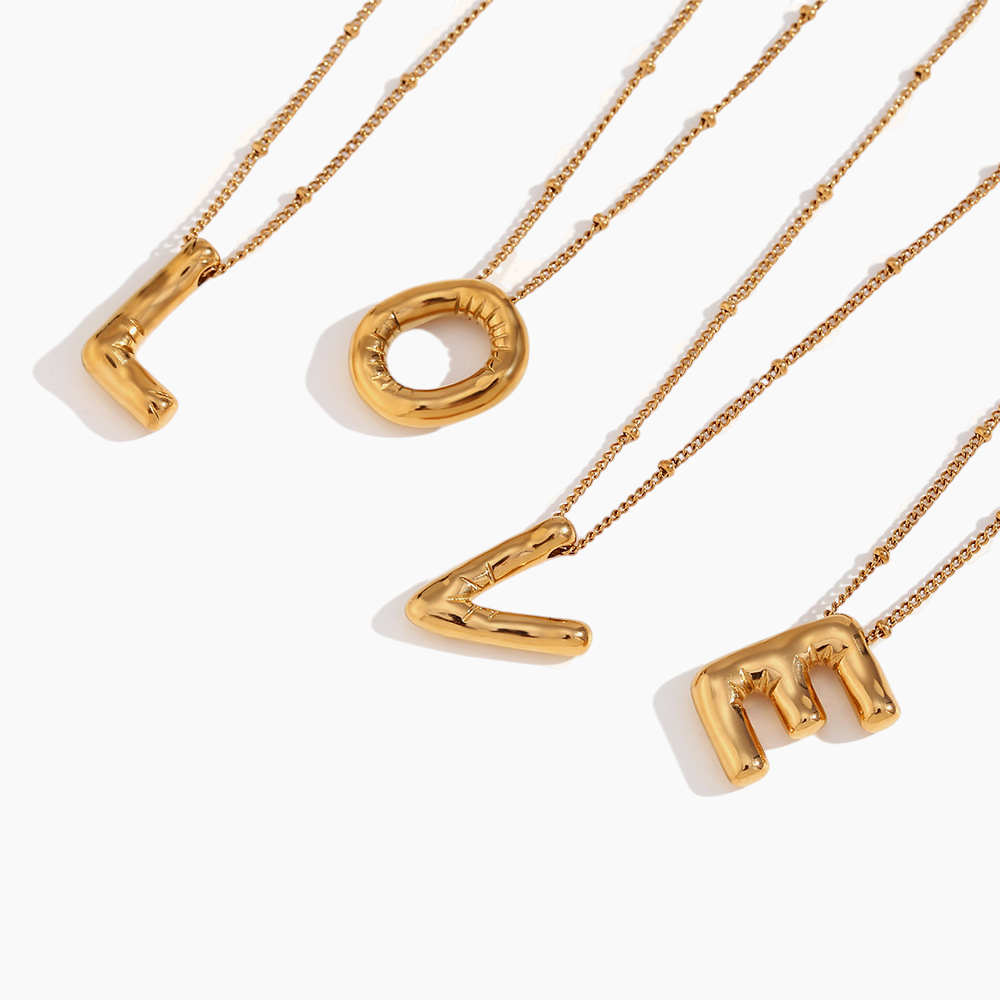 Bold Initial Pendant Necklace