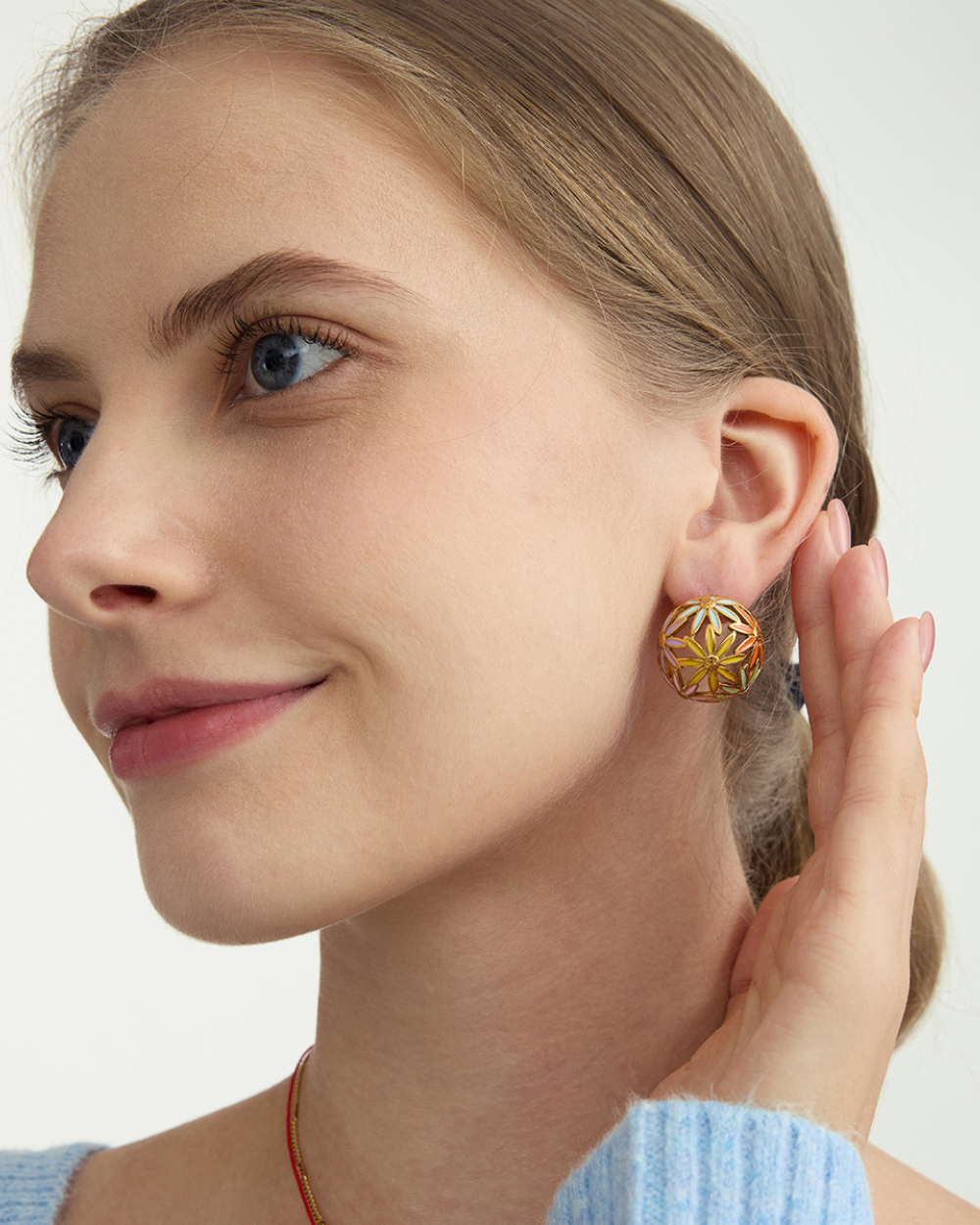 Blooming Colors Flower Earrings