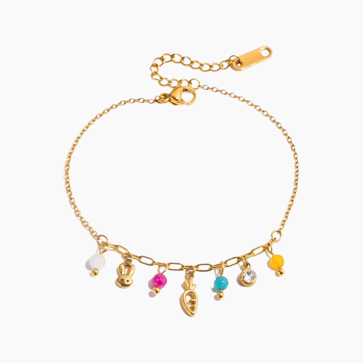 Bunny Garden Charm Bracelet