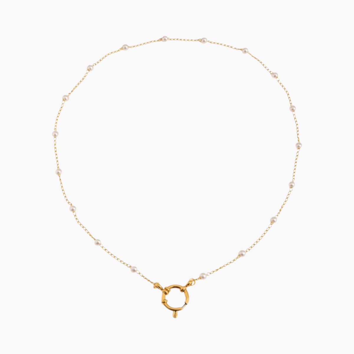 Pearl Accent Loop Necklace