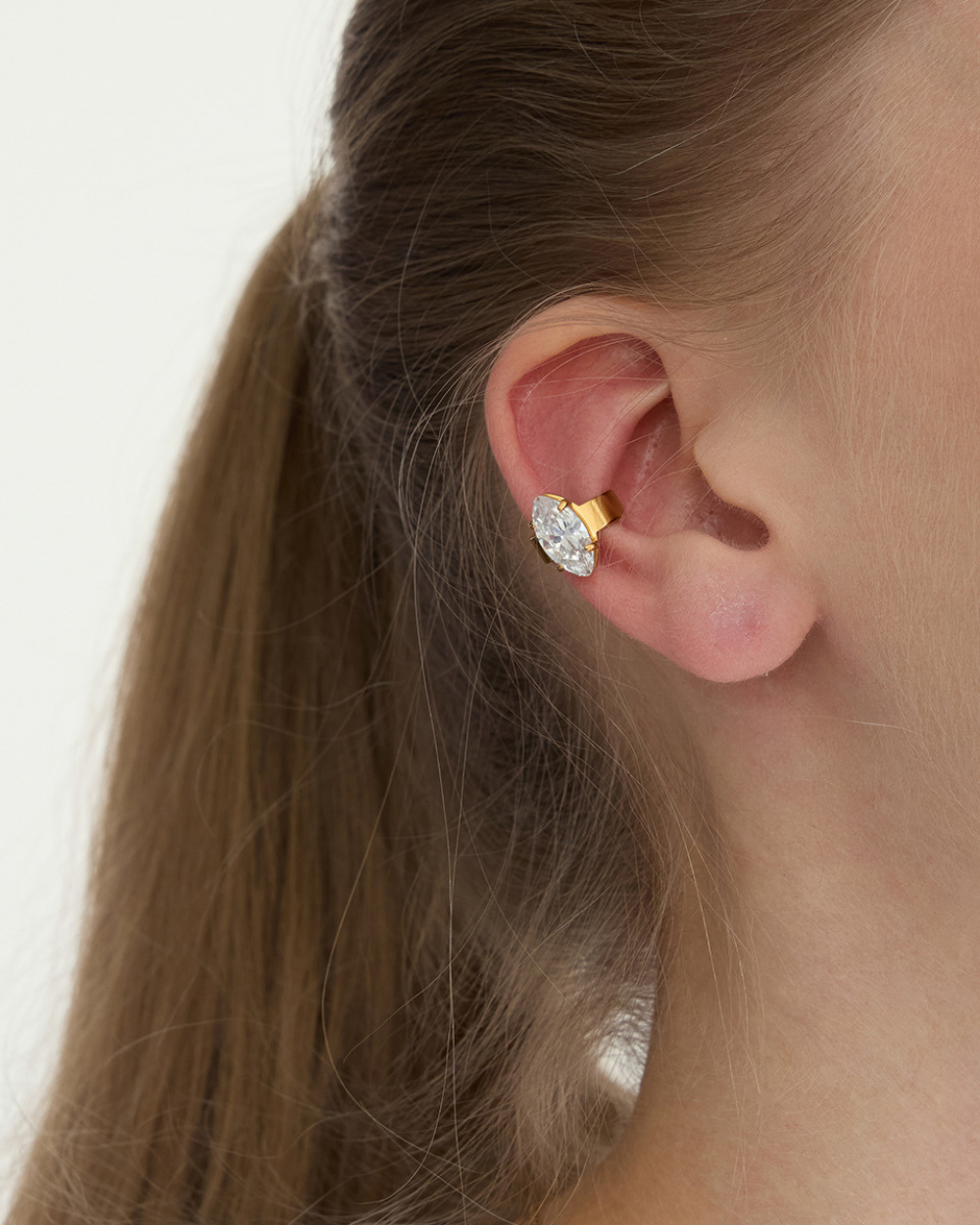 Marquise Crystal Statement Ear Cuff