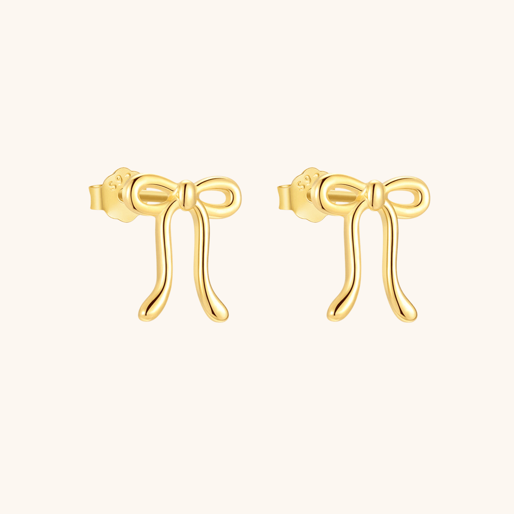 925 Sterling Silver Bow Earrings - mifjewelry