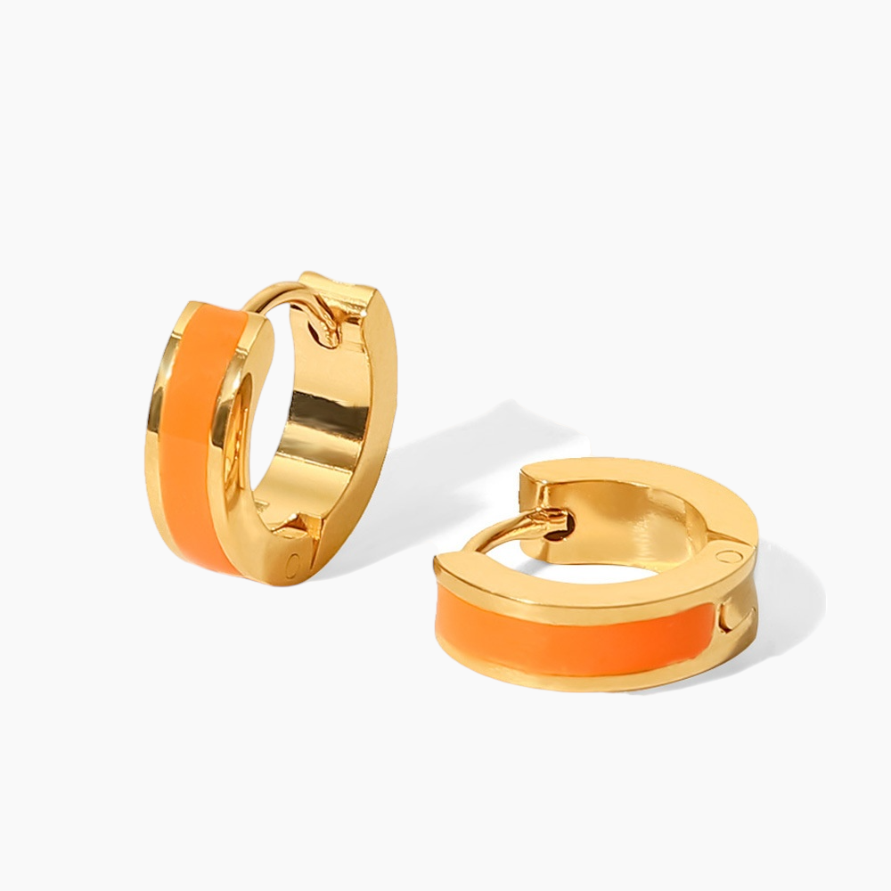 GlowPop Hoop Earrings – Sunset Beat