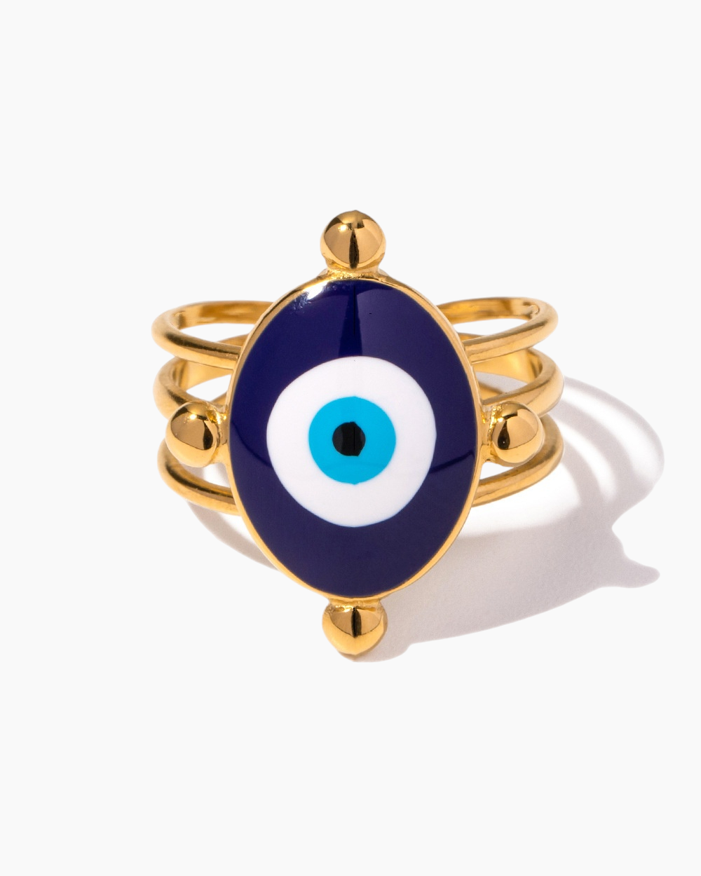 Bold Evil Eye Statement Ring