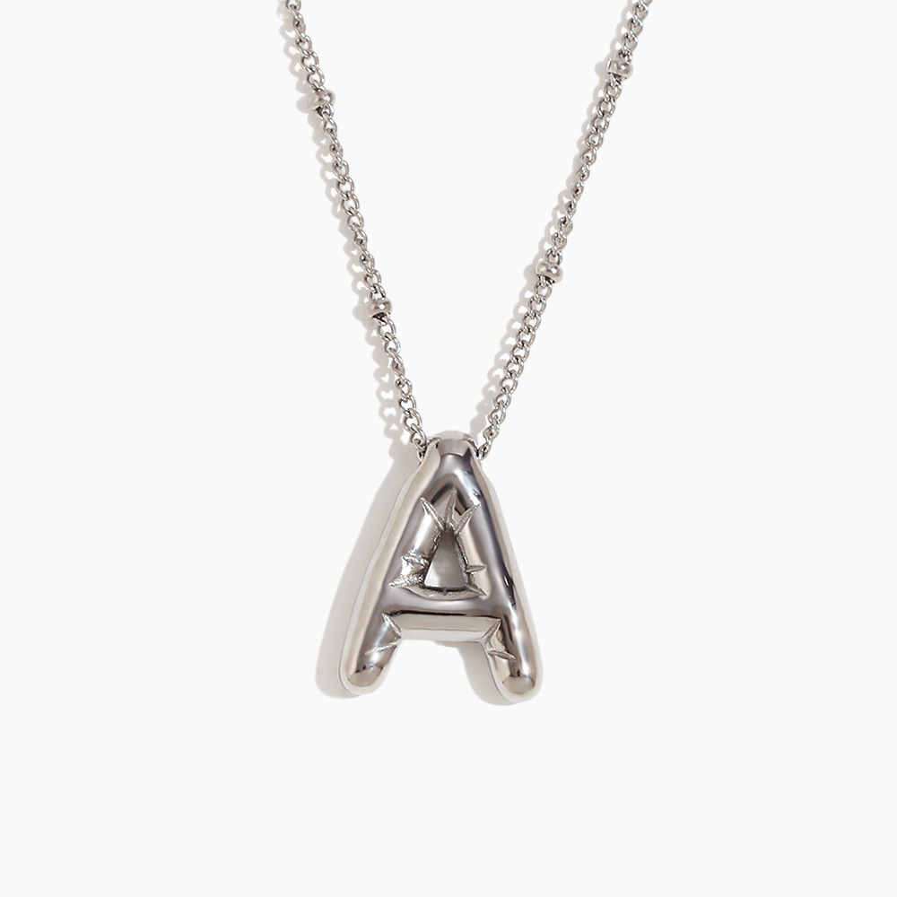 Bold Initial Pendant Necklace